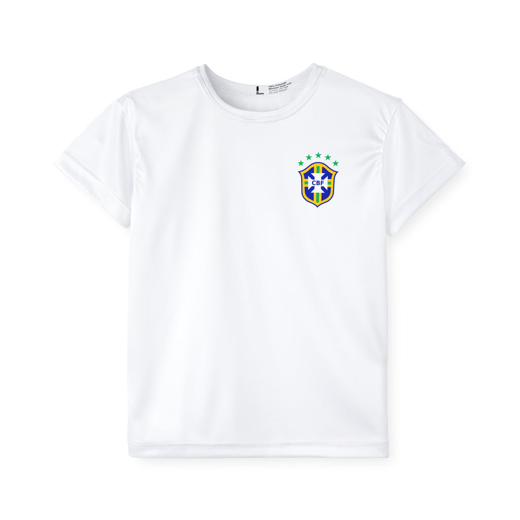 Custom Kids Brasil Soccer Jersey – Personalized Name & Number Sports Tee