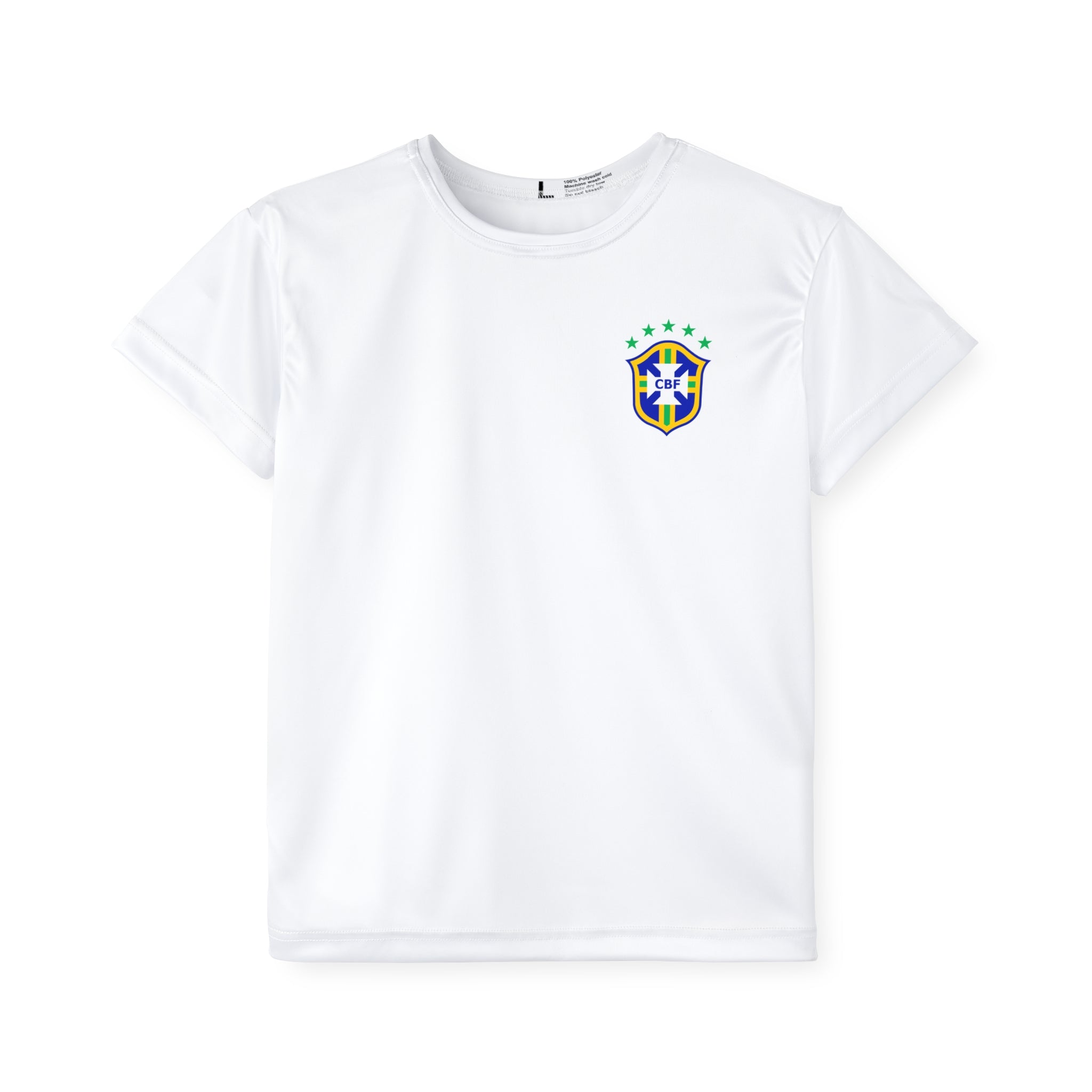 Custom Kids Brasil Soccer Jersey – Personalized Name & Number Sports Tee