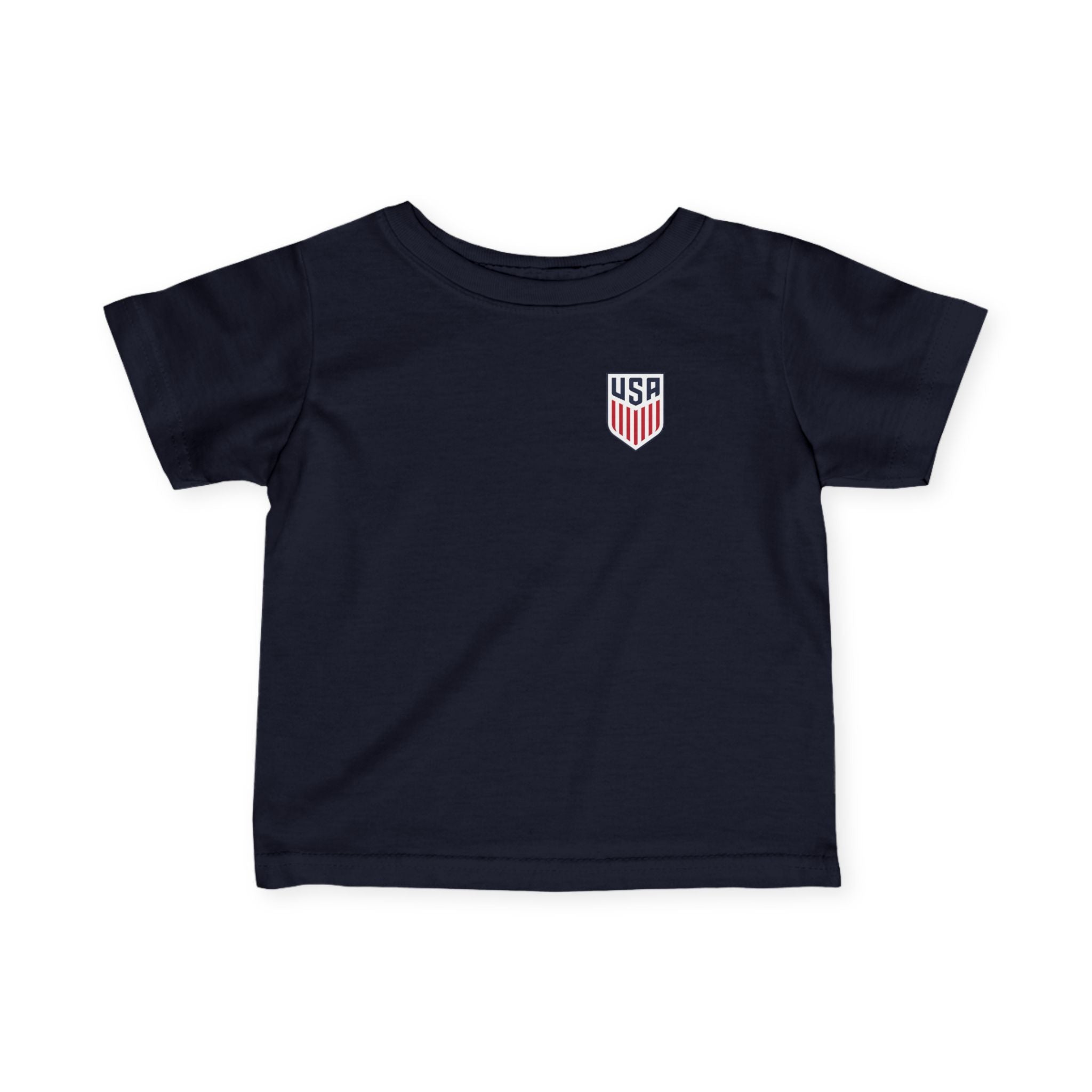 Infant Jersey Tee — USA Shield Soccer Baby Shirt (Custom Name & Number)