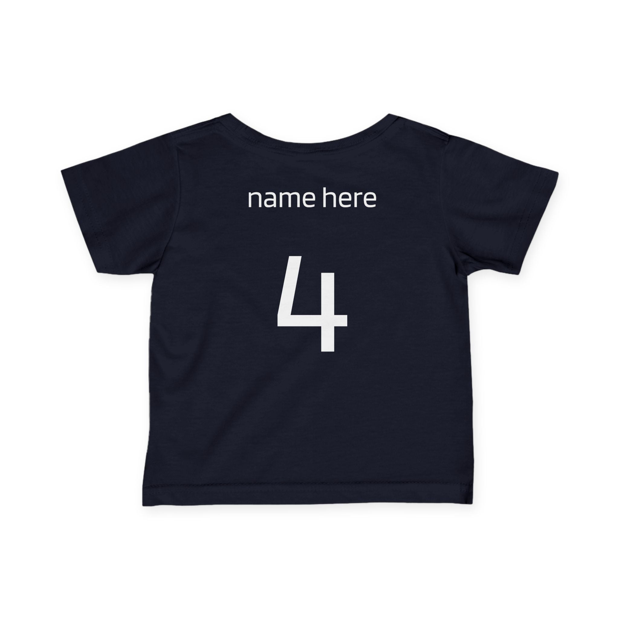 Infant Jersey Tee — USA Shield Soccer Baby Shirt (Custom Name & Number)