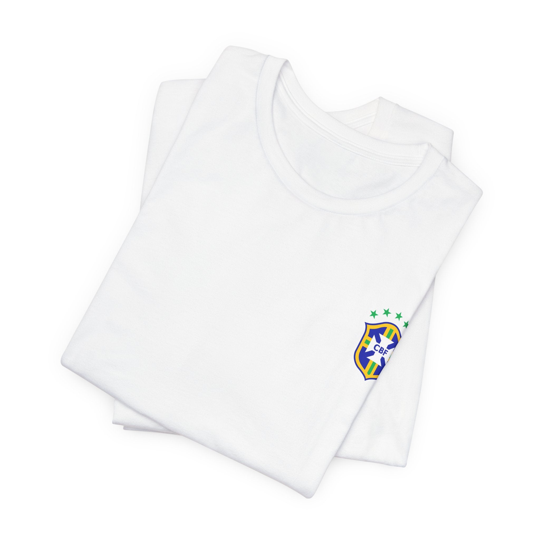 Brazil Soccer Jersey Tee — Custom Name & Number Back